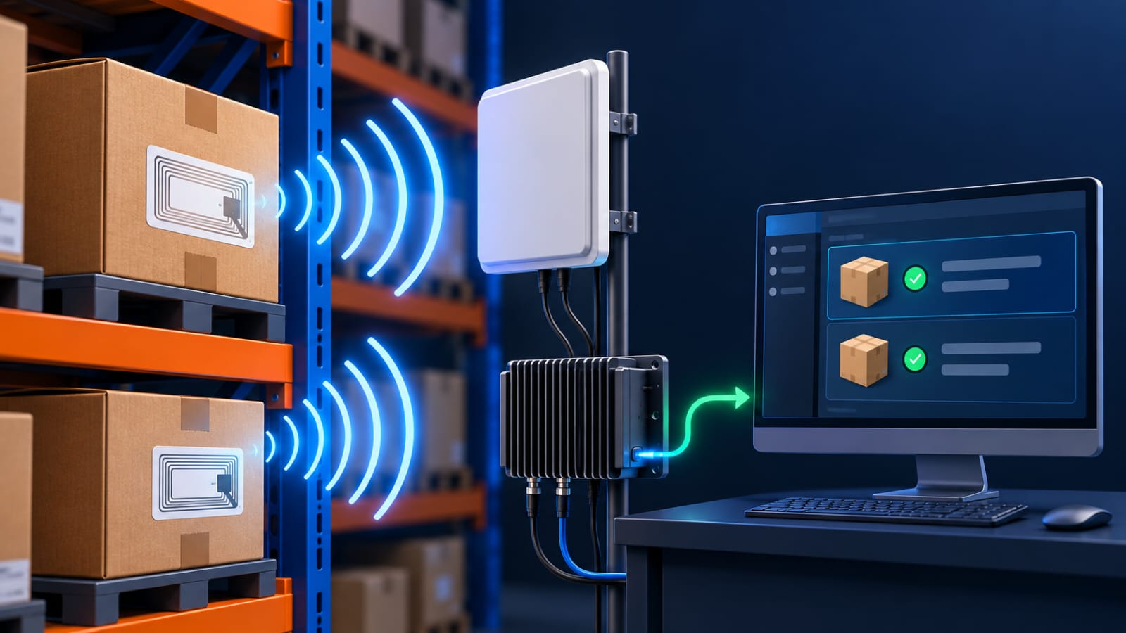 RFID technology illustration